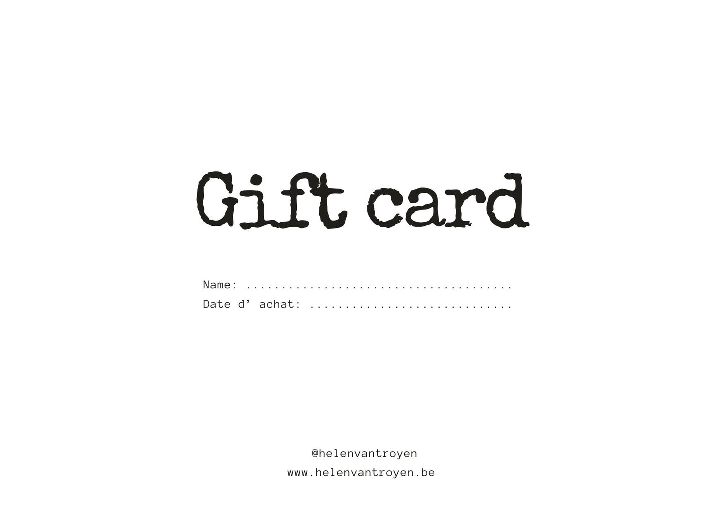 Gift card